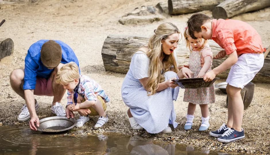 Family panning for gold