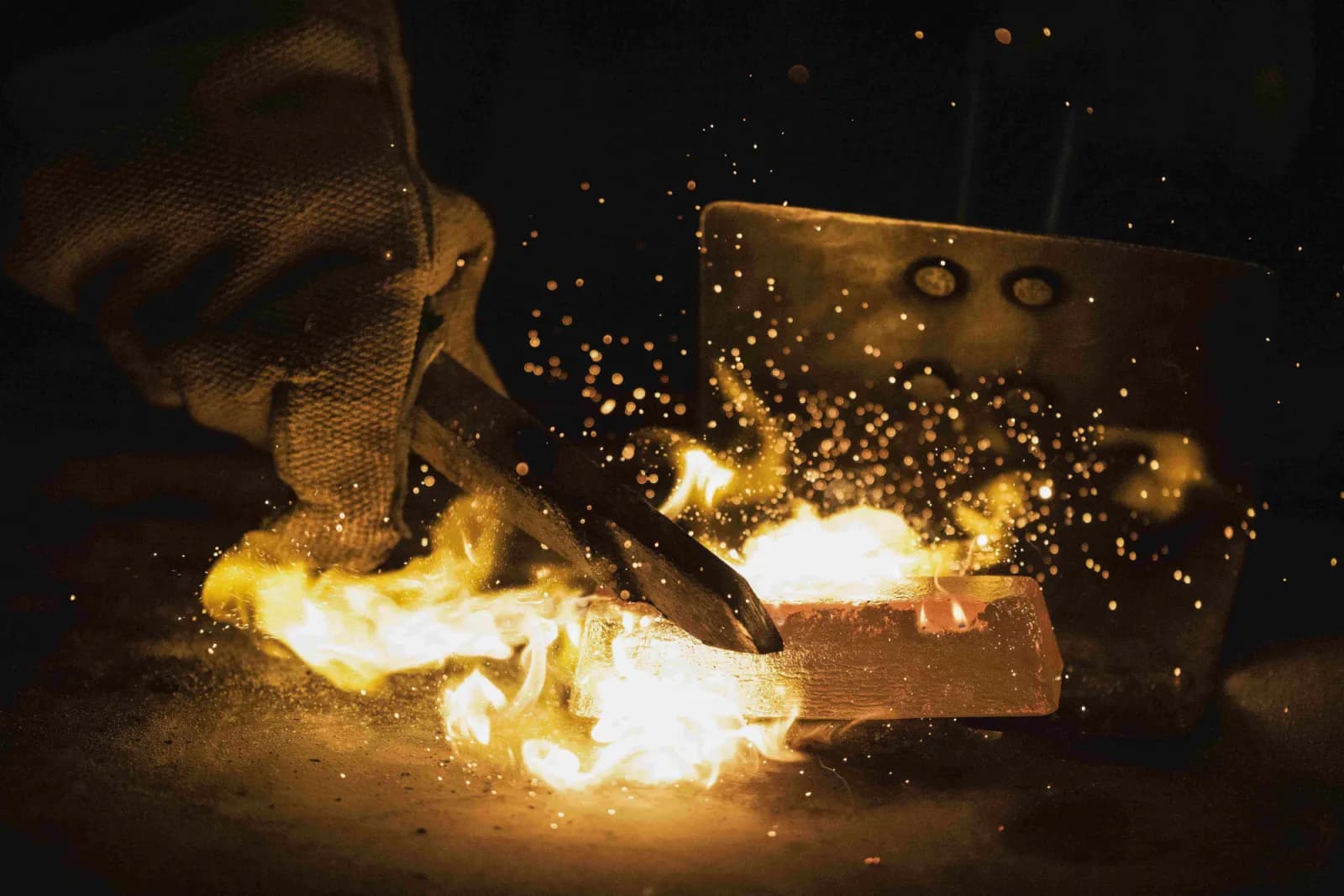 Fire and gold