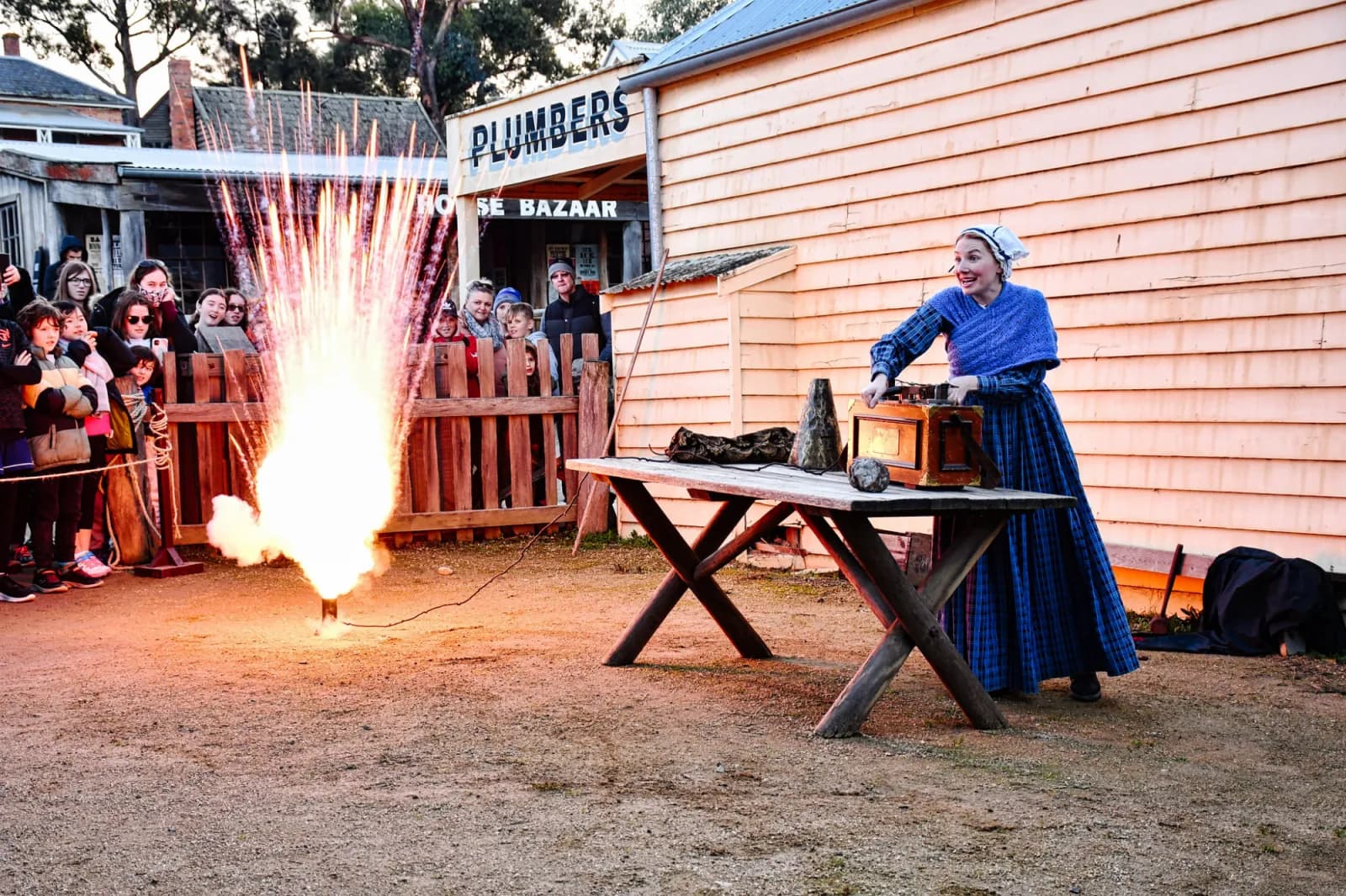Woman with explosives