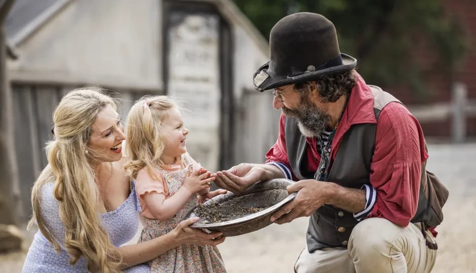Family panning for gold