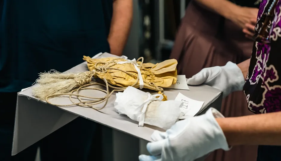 Items from gold rush collection on display