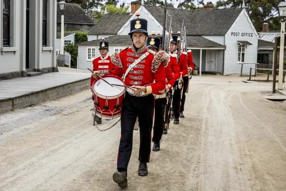 Red Coat Soldiers