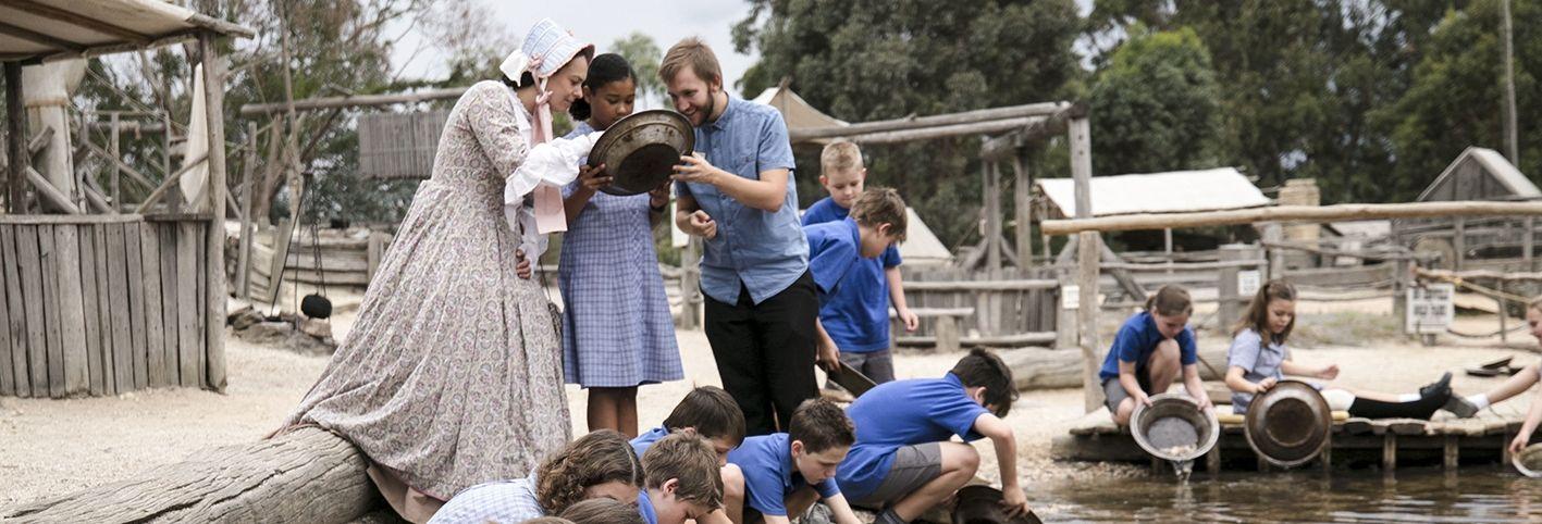 School children planning for gold