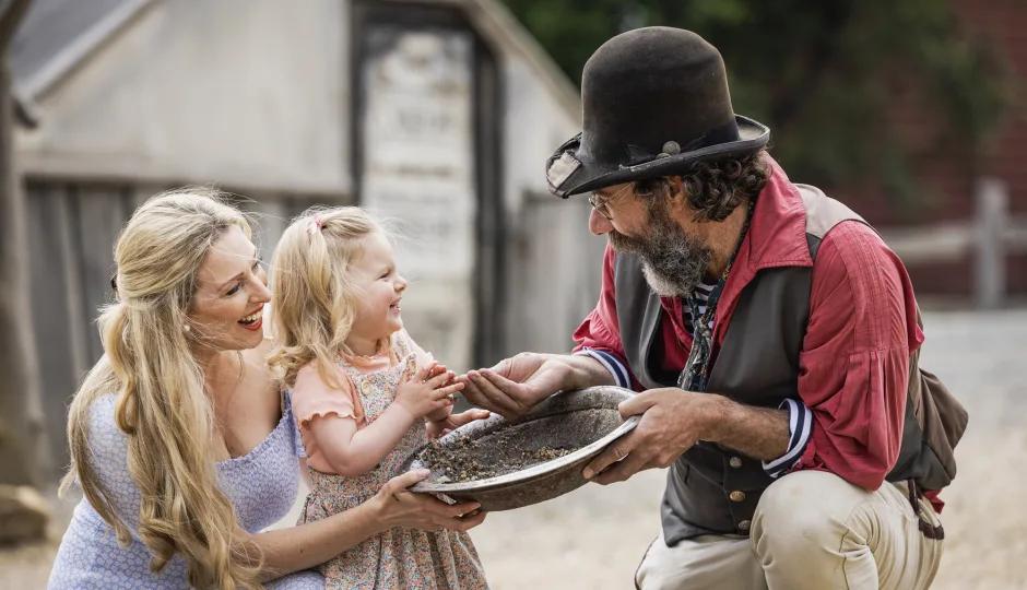 Family panning for gold