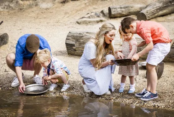 Family panning for gold